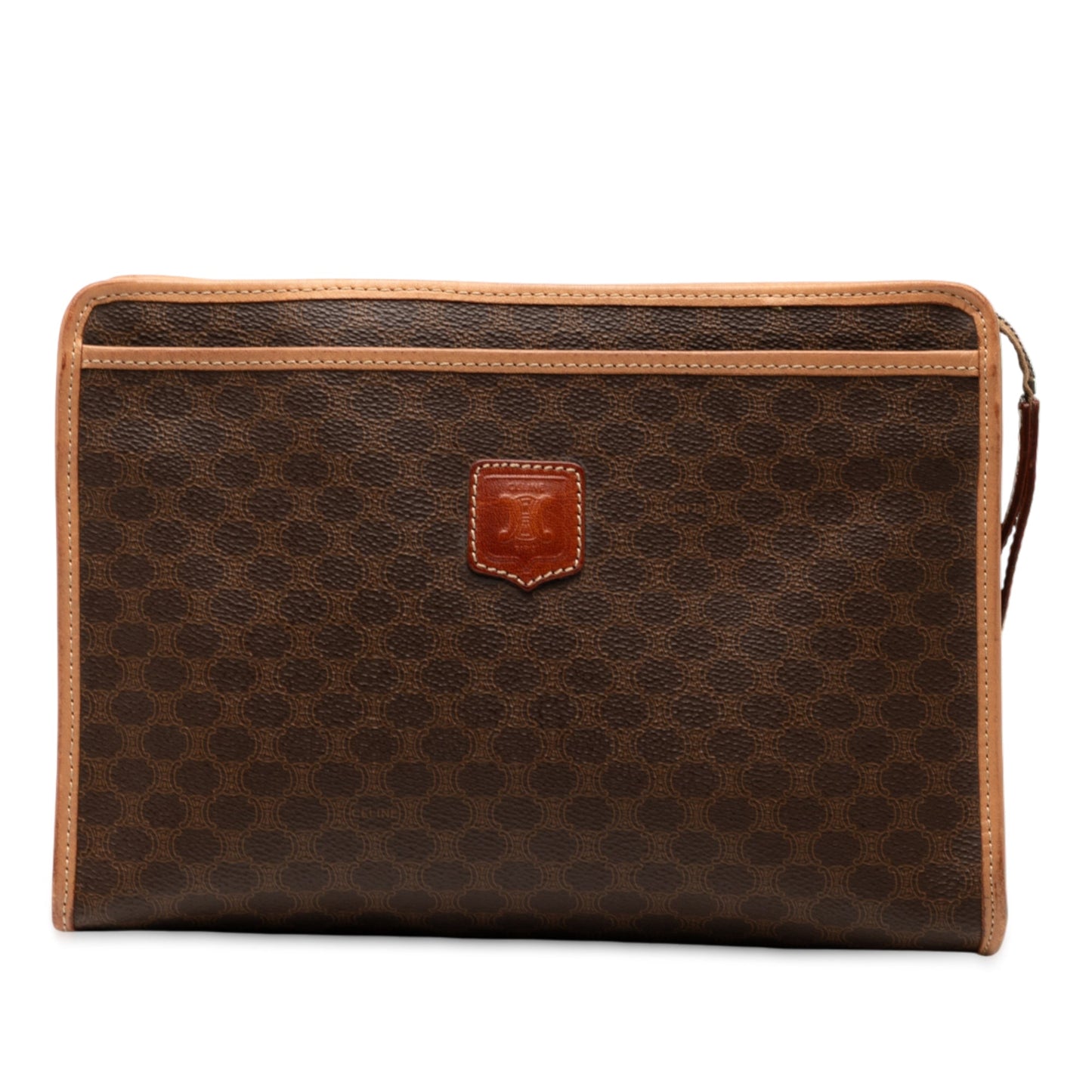 Celine Macadam Coated Canvas Clutch