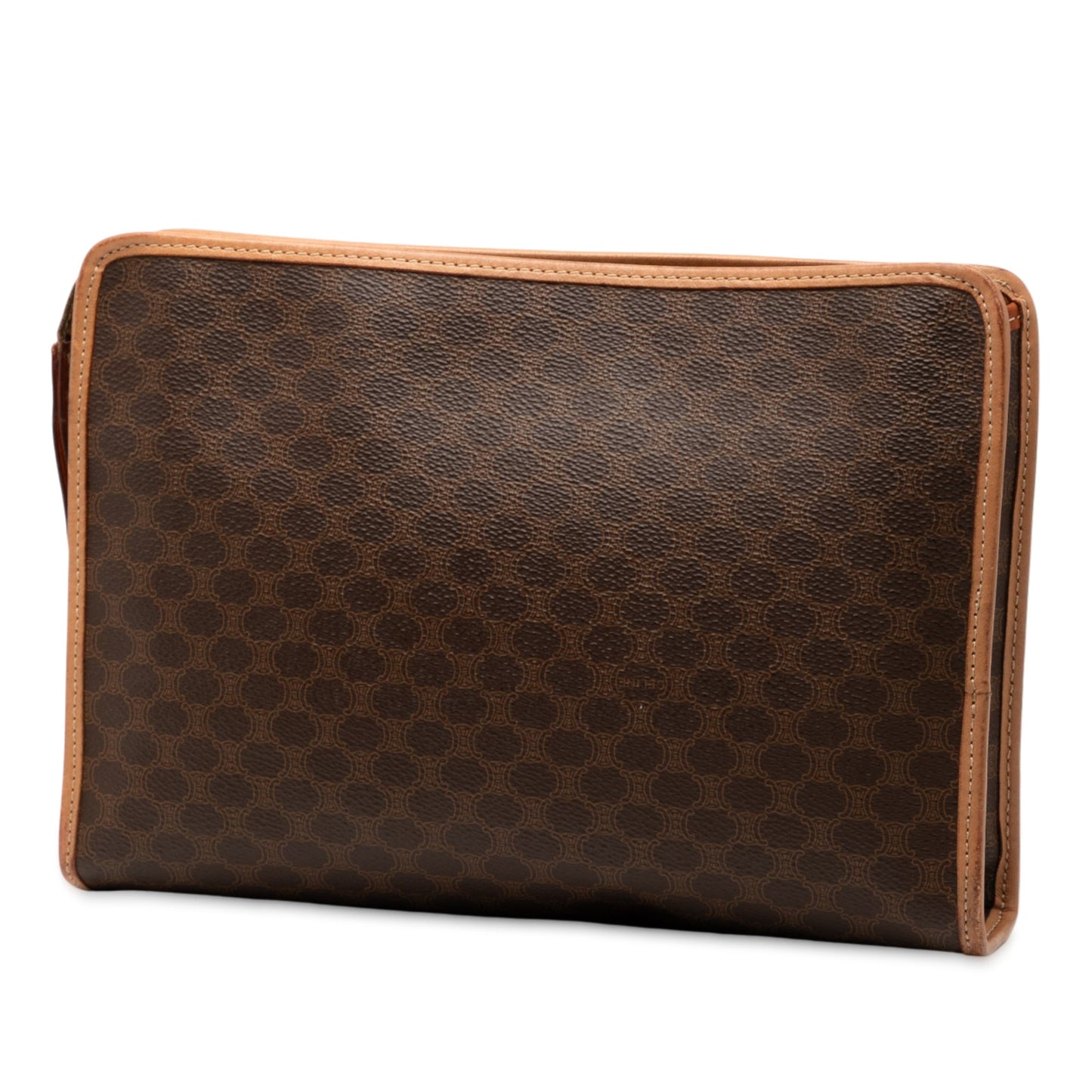 Celine Macadam Coated Canvas Clutch