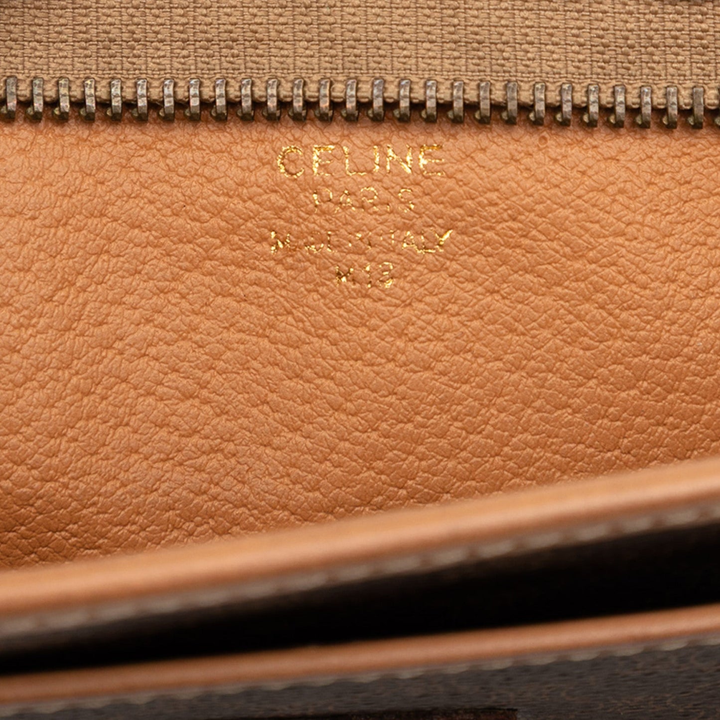 Celine Macadam Coated Canvas Clutch