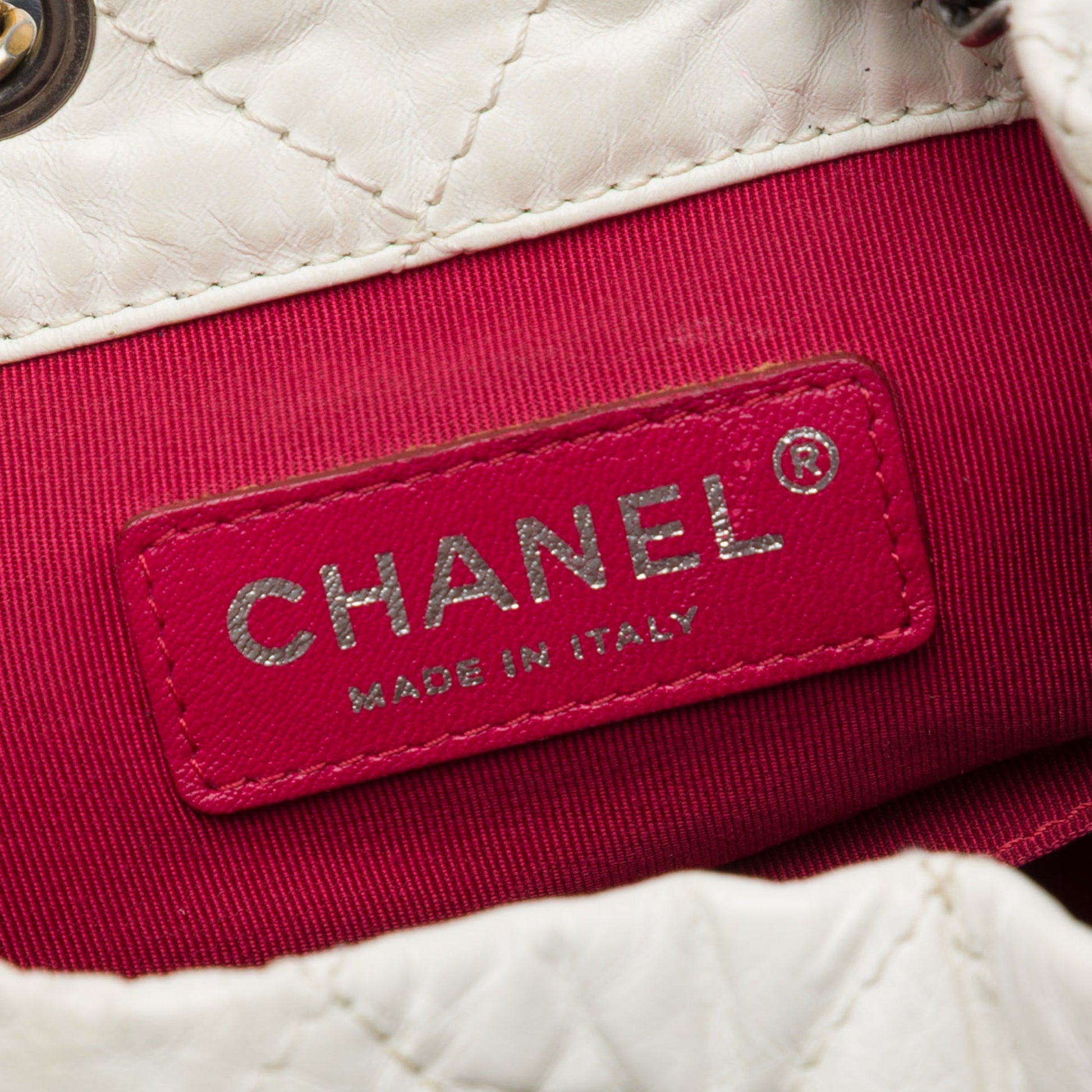 Chanel Small Bicolor Quilted Aged Calfskin Gabrielle Backpack