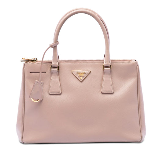Prada Small Saffiano Lux Galleria Double Zip Satchel