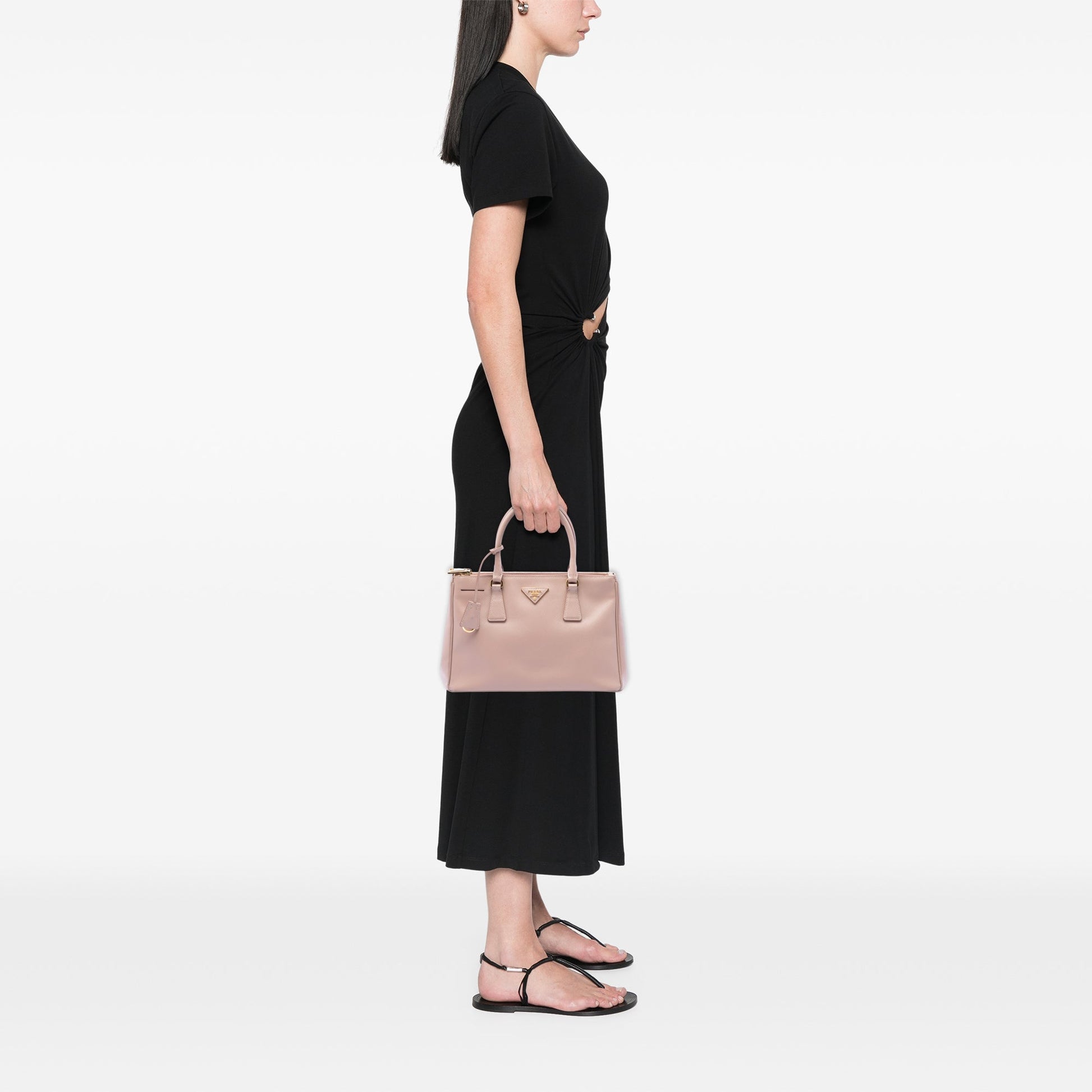 Prada Small Saffiano Lux Galleria Double Zip Satchel