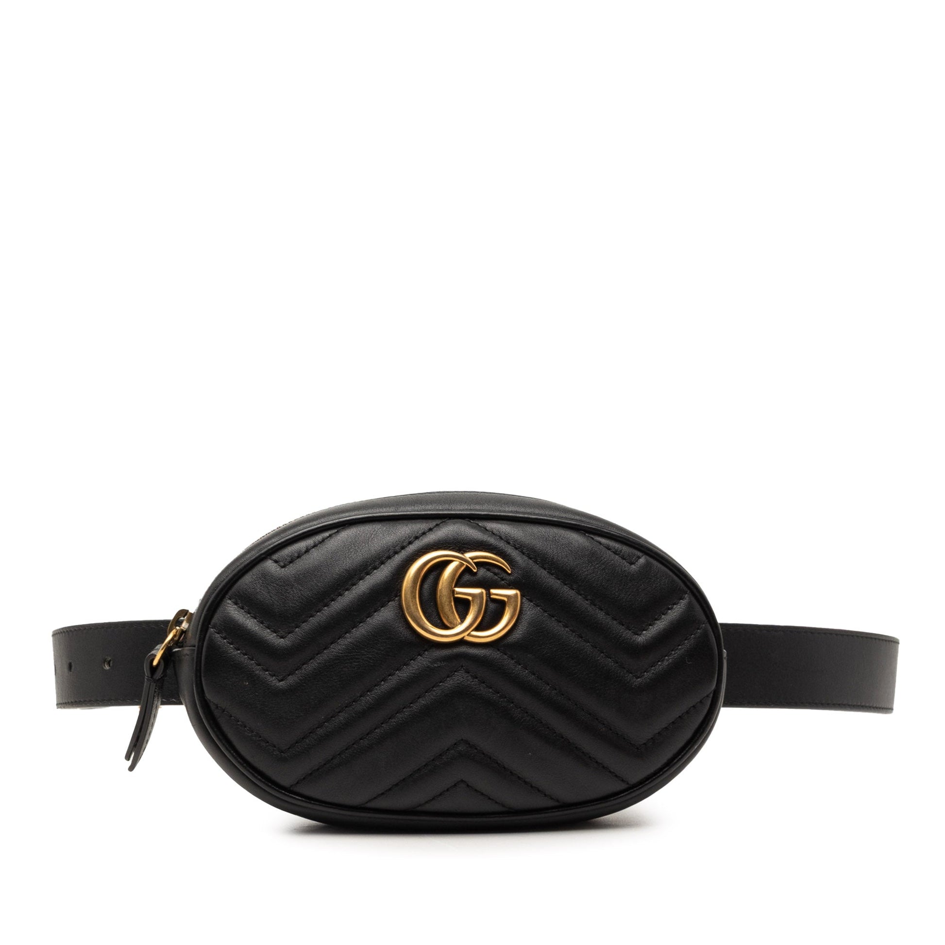 Gucci GG Marmont Matelasse Leather Belt Bag