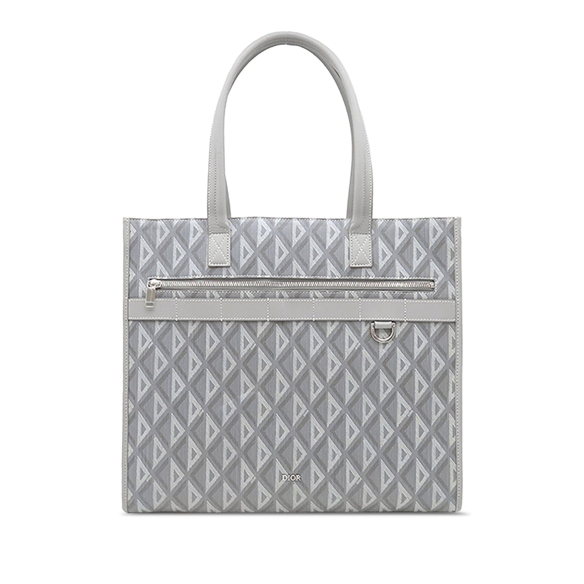 Dior Large CD Diamond Coated Canvas Safari Tote