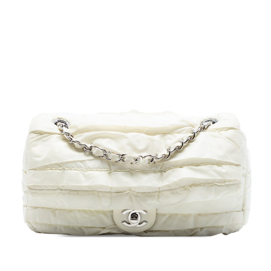 Chanel CC Nylon Ruffled Single Flap