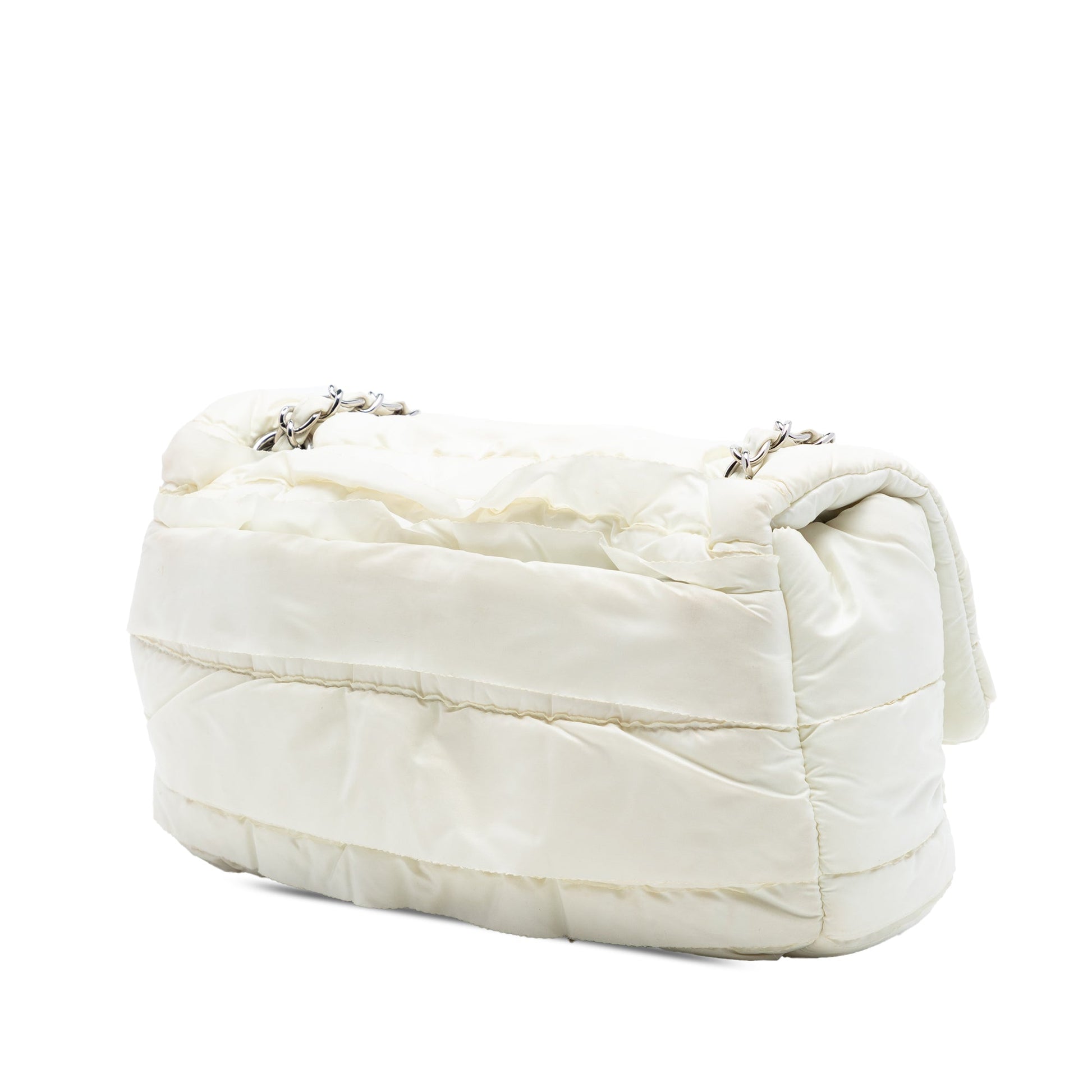 Chanel CC Nylon Ruffled Single Flap