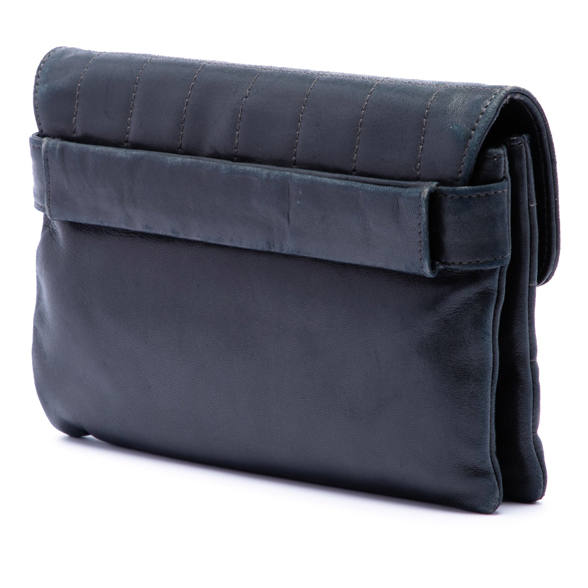 Chanel Choco Bar Lambskin Reissue 2.55 Flap Clutch
