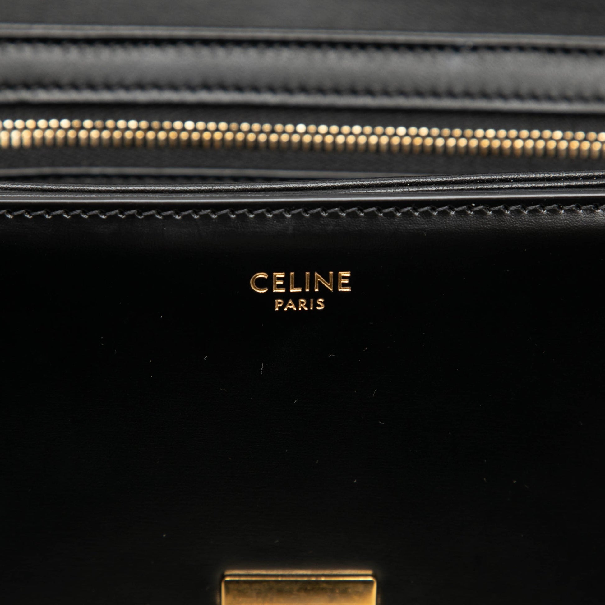 Celine Teen Shiny Calfskin Triomphe Crossbody