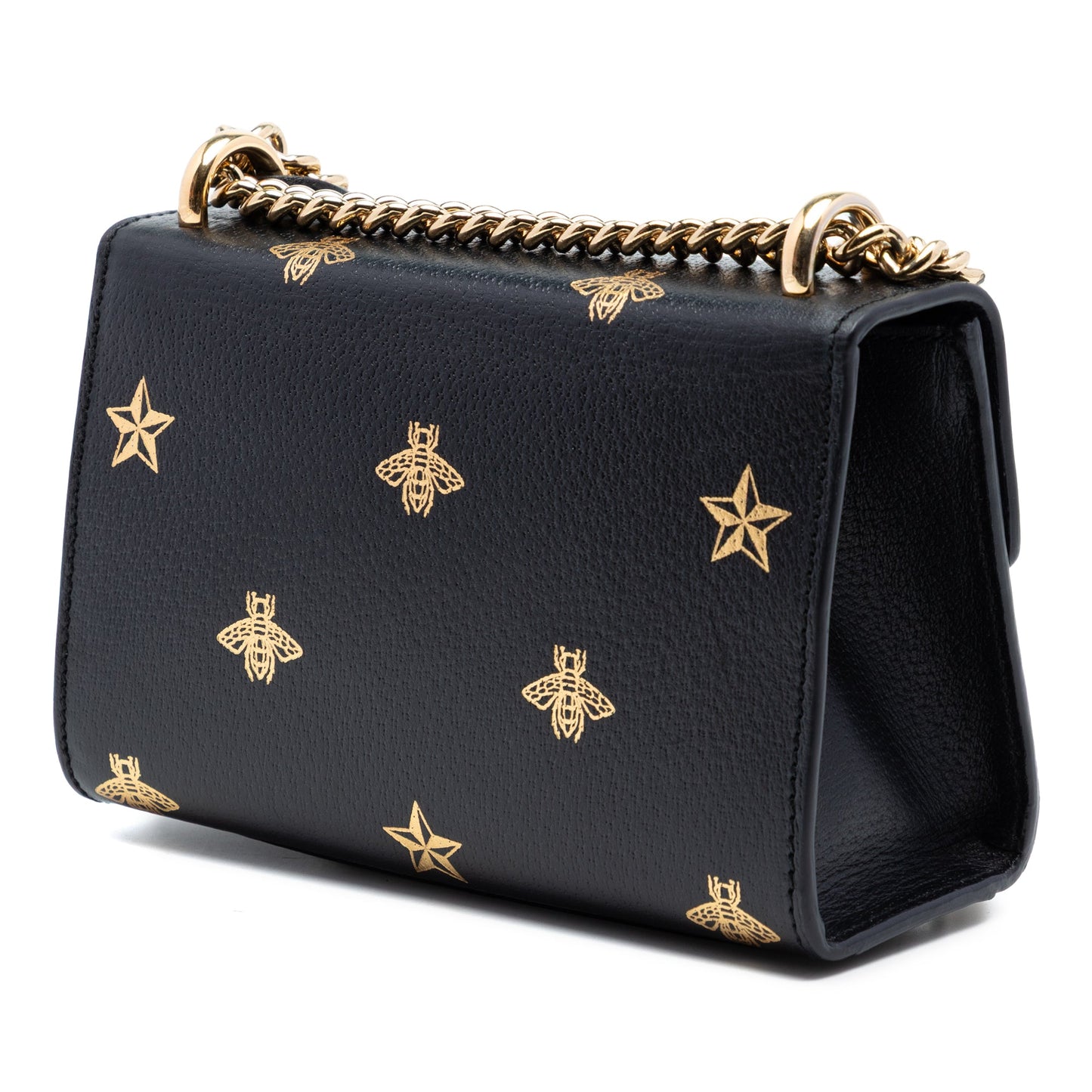 Gucci Small Calfskin Bee Star Padlock Crossbody