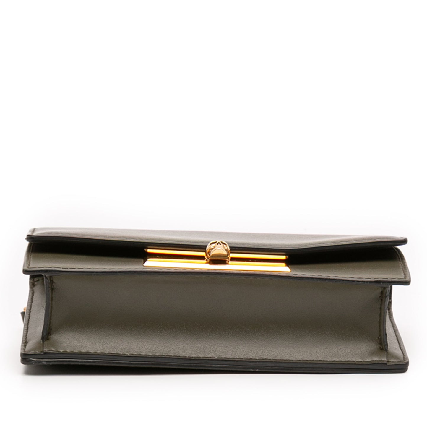 Alexander McQueen Mini Leather Skull Lock Top Handle Bag