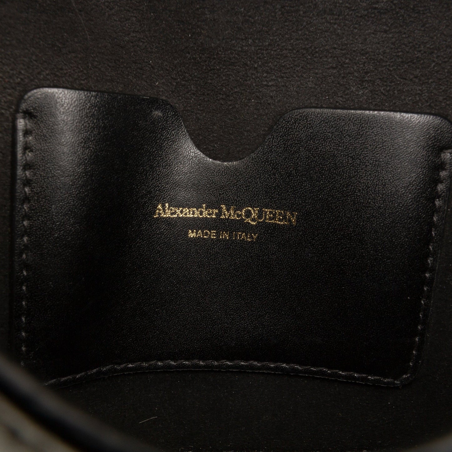 Alexander McQueen Mini Leather Skull Lock Top Handle Bag