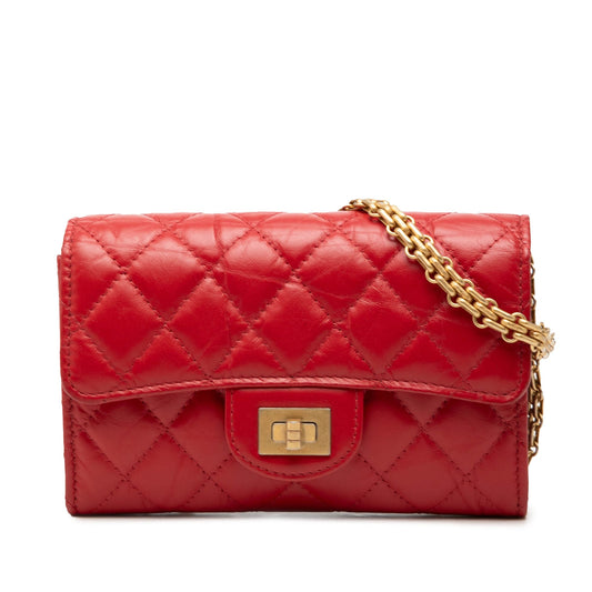 Chanel Quilted Aged Calfskin Reissue 2.55 Clutch with Chain