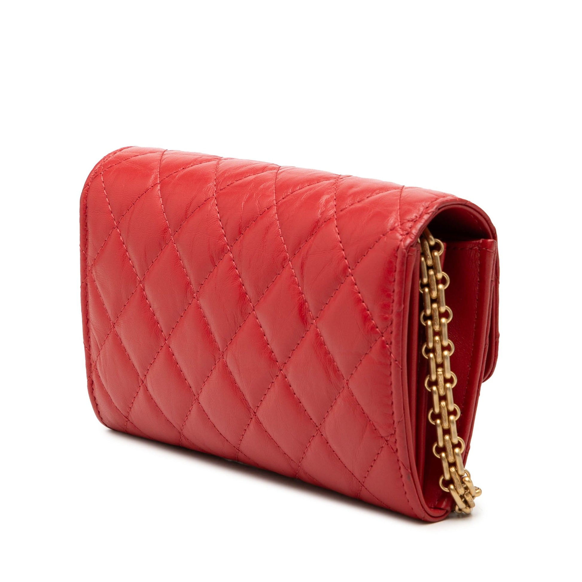 Chanel Quilted Aged Calfskin Reissue 2.55 Clutch with Chain