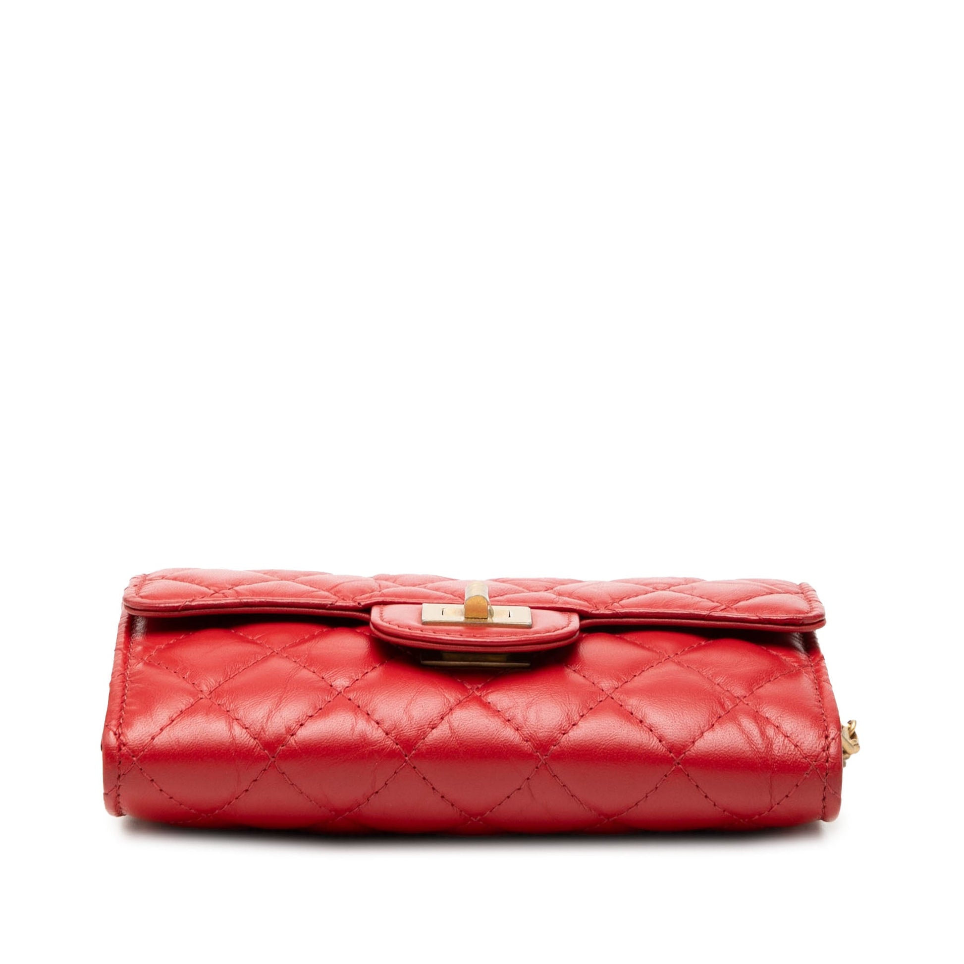 Chanel Quilted Aged Calfskin Reissue 2.55 Clutch with Chain
