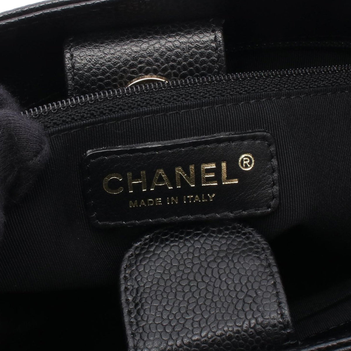 Chanel Caviar Petite Shopping Tote
