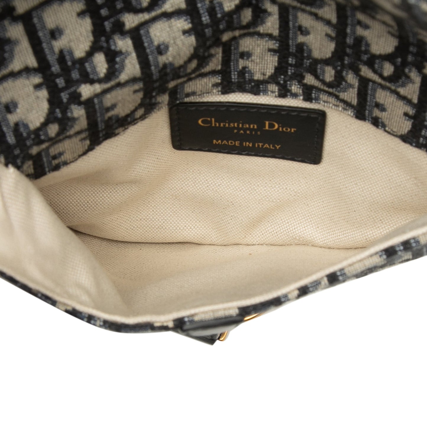 Dior Oblique Canvas Saddle Belt Bag