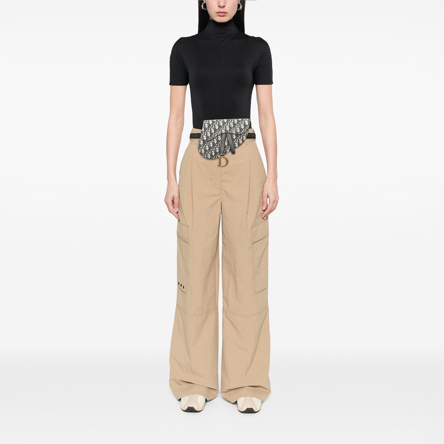 Dior Oblique Canvas Saddle Belt Bag