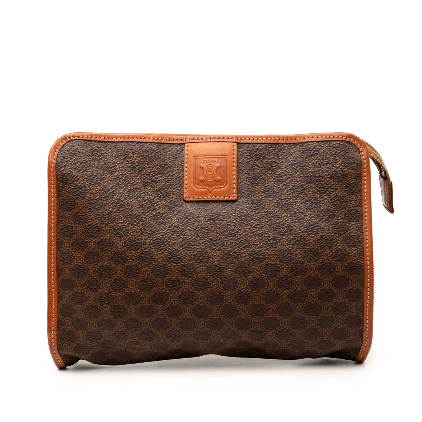 Celine Macadam Coated Canvas Clutch