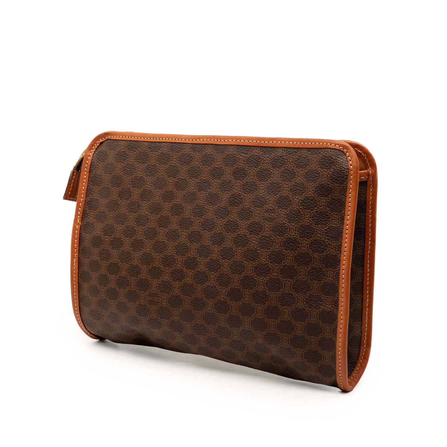 Celine Macadam Coated Canvas Clutch