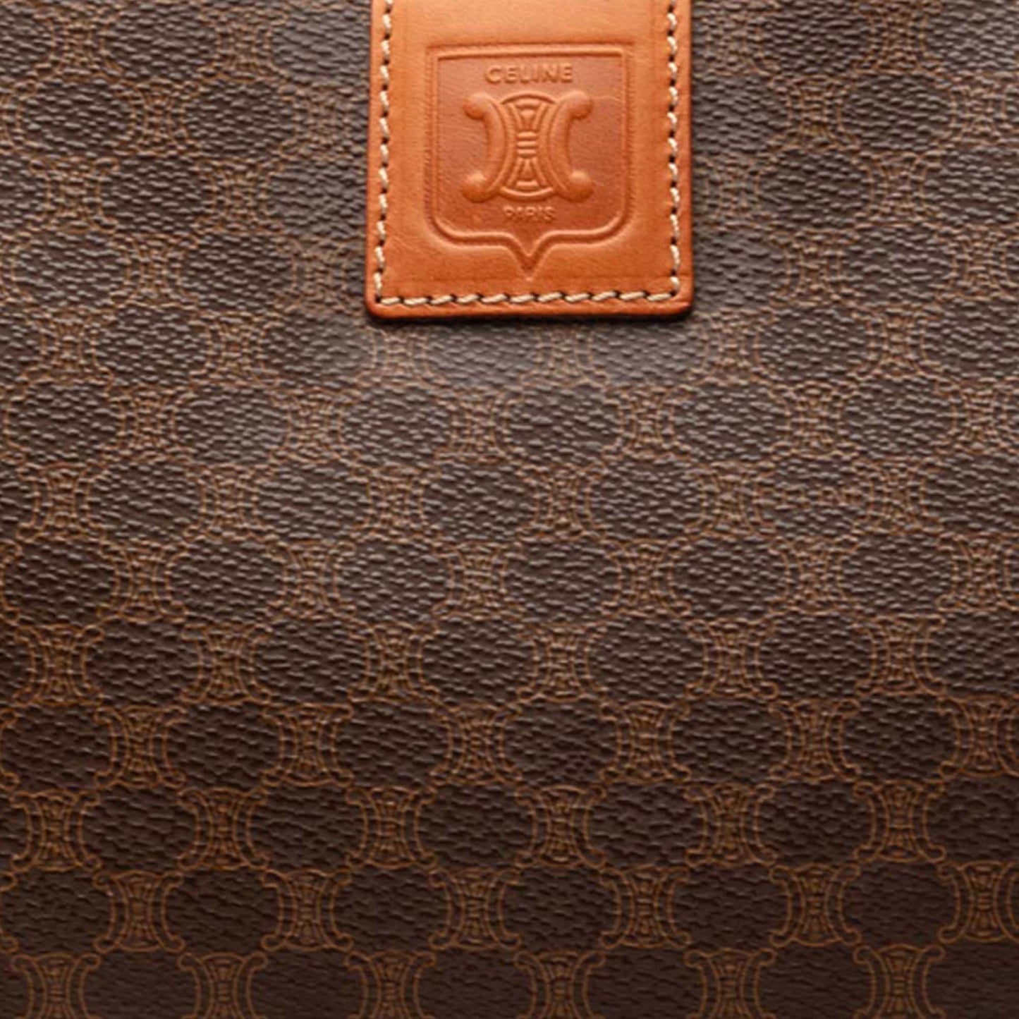 Celine Macadam Coated Canvas Clutch