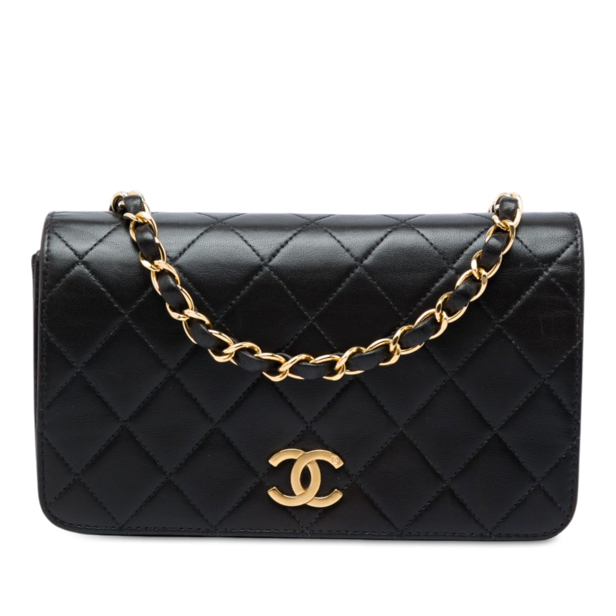 Chanel CC Quilted Lambskin Full Single Flap