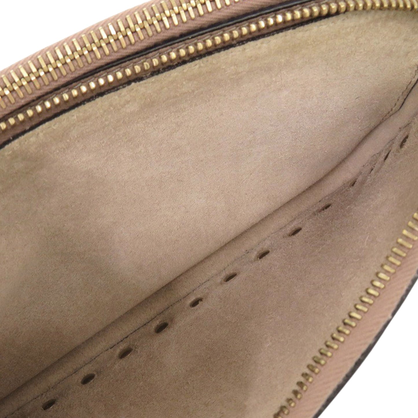 Valentino Pebbled Calfskin Rockstud Double Zip Chain Pouch