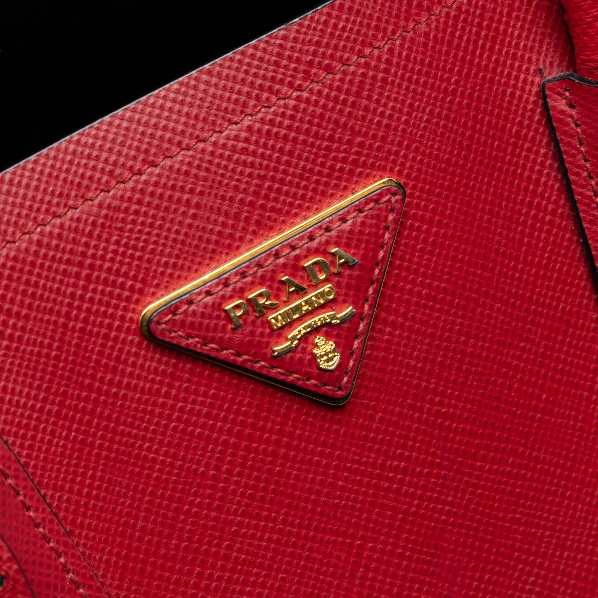 Prada Medium Saffiano Cuir Double Satchel