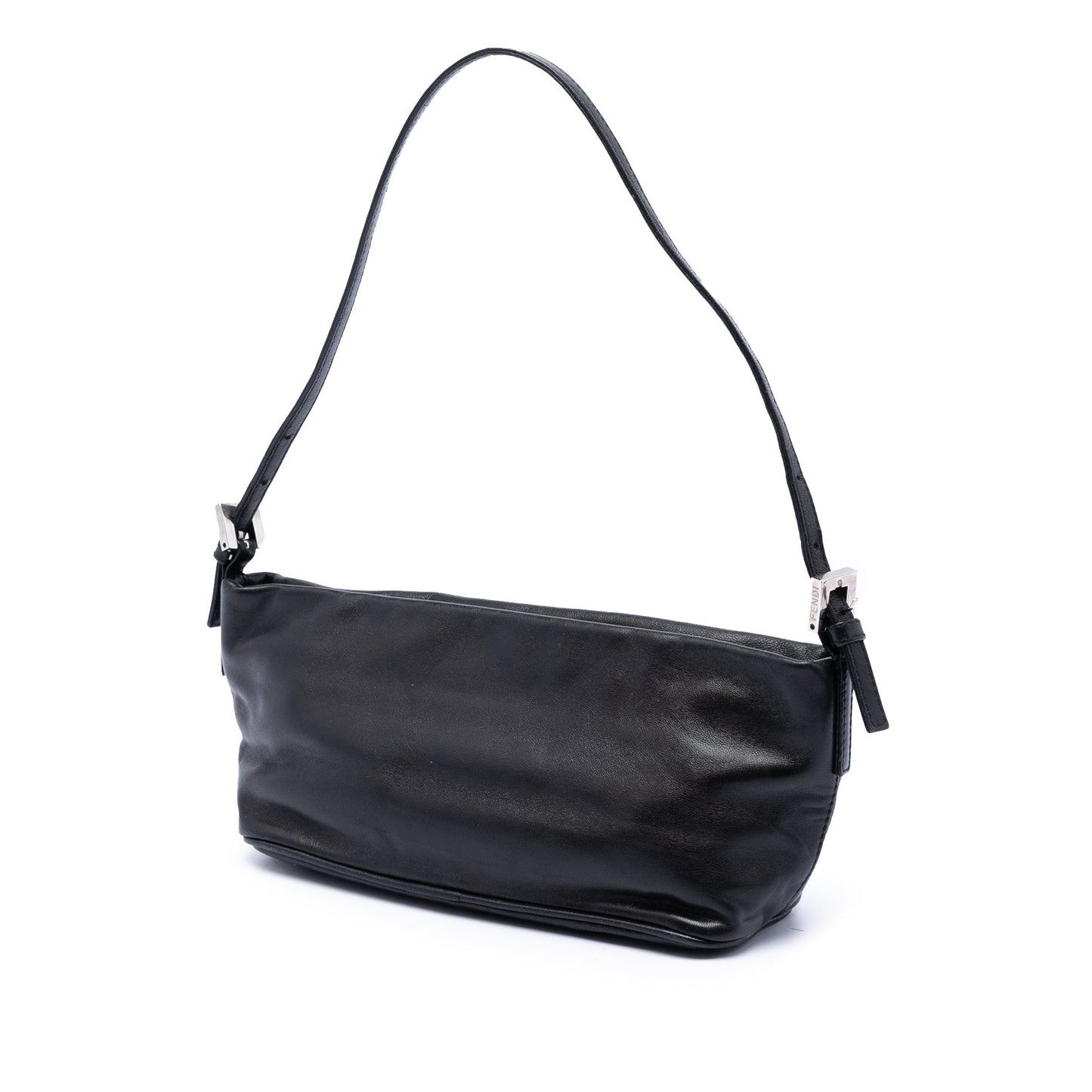 Fendi Leather FF Baguette Shoulder Bag