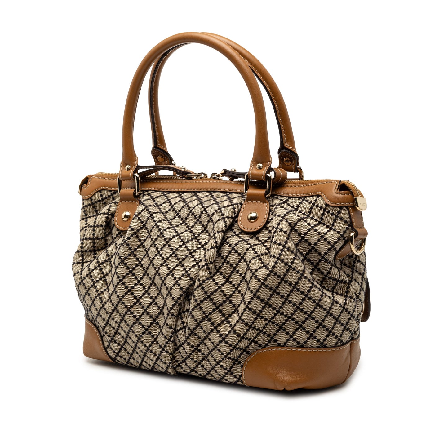 Gucci Diamante Canvas Sukey Satchel