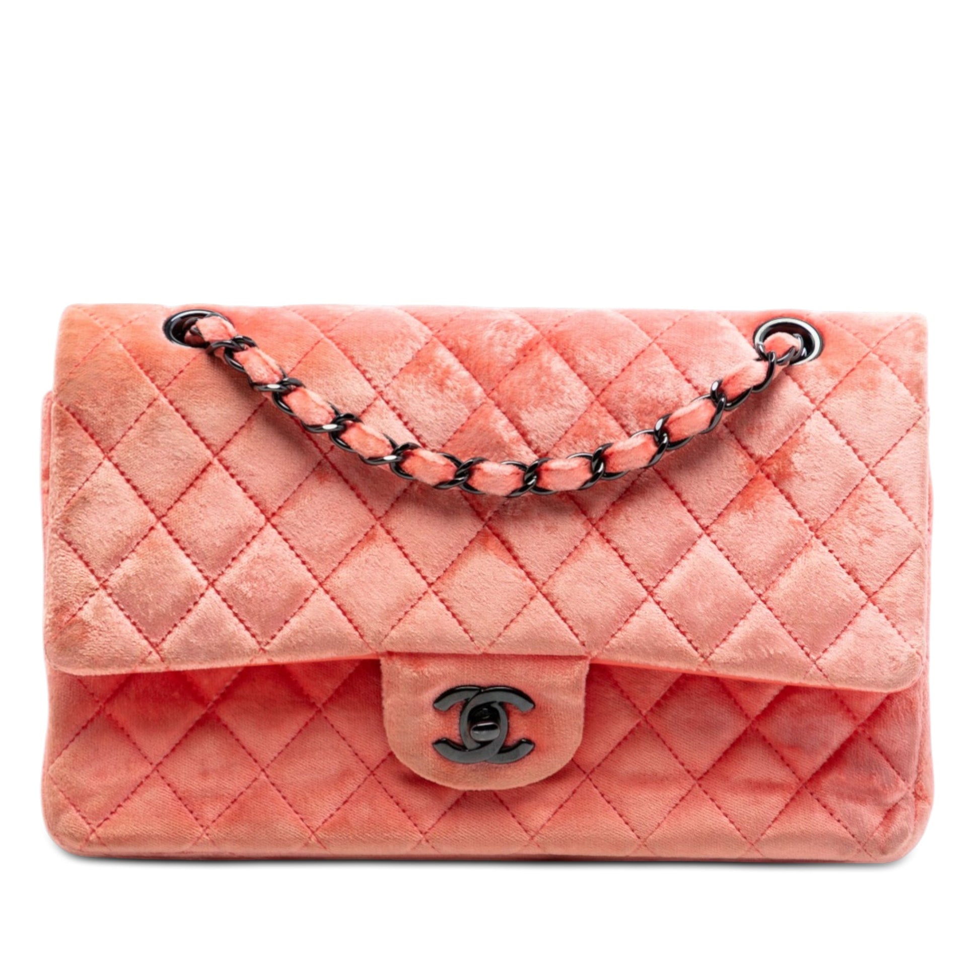Medium Classic Velvet Double Flap