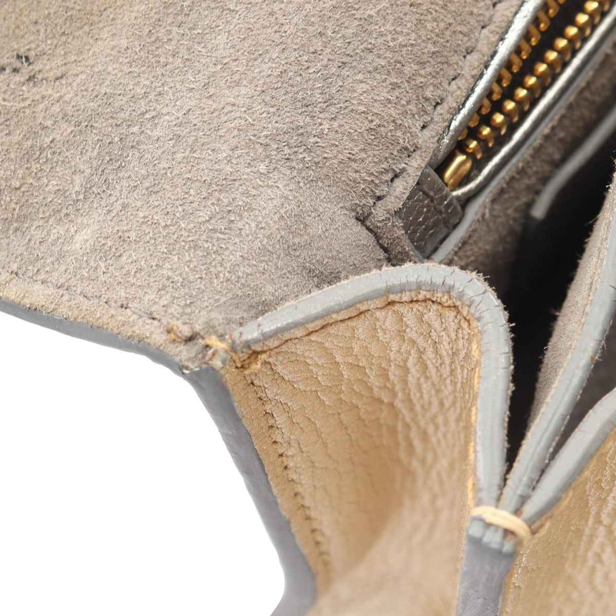 Miu Miu Metallic Goatskin Madras Crossbody — Silver