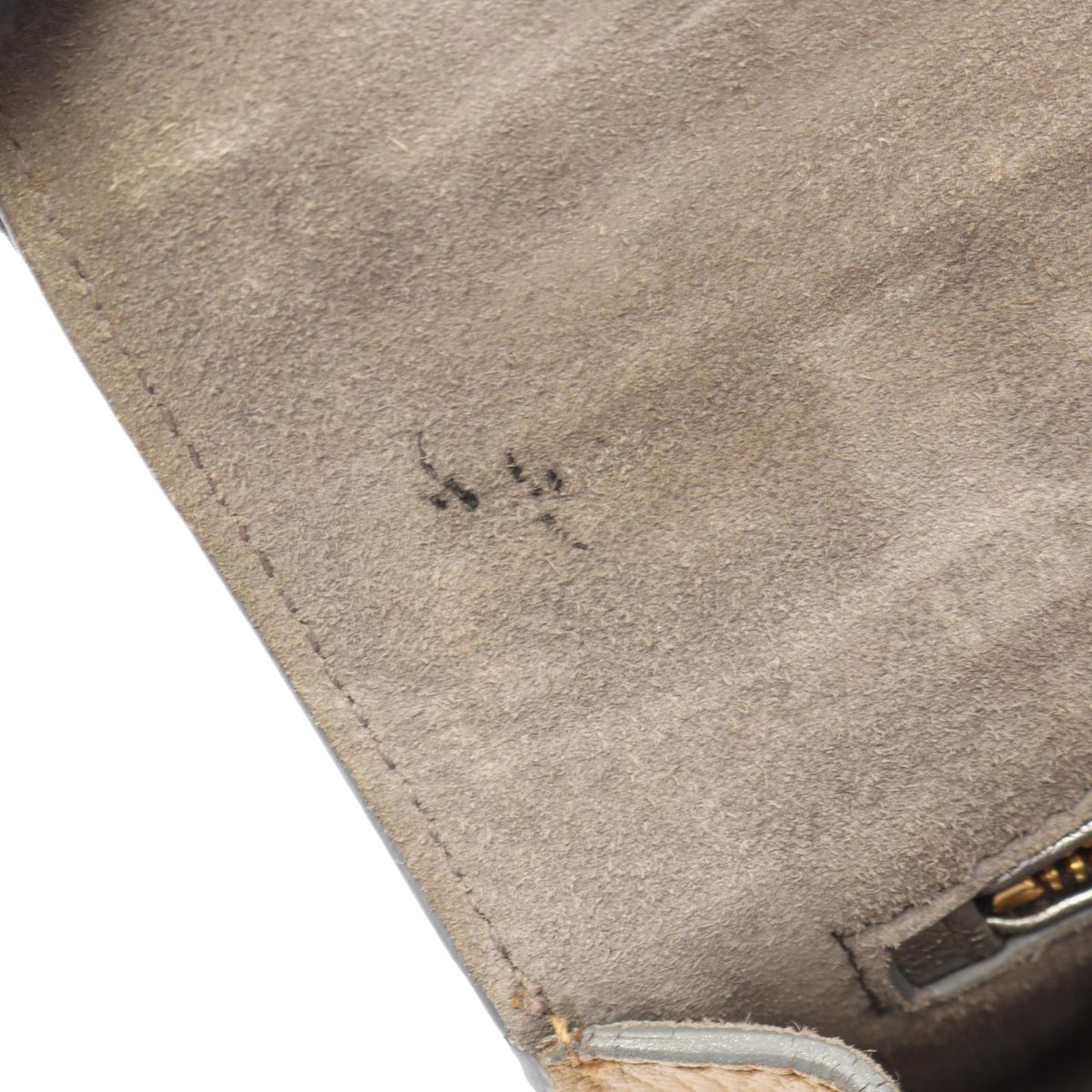 Miu Miu Metallic Goatskin Madras Crossbody — Silver