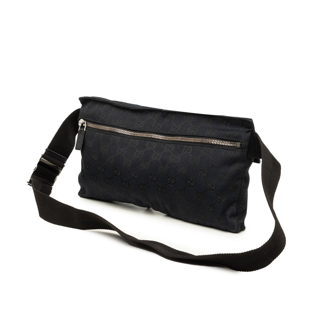 Gucci GG Canvas Double Pocket Belt Bag