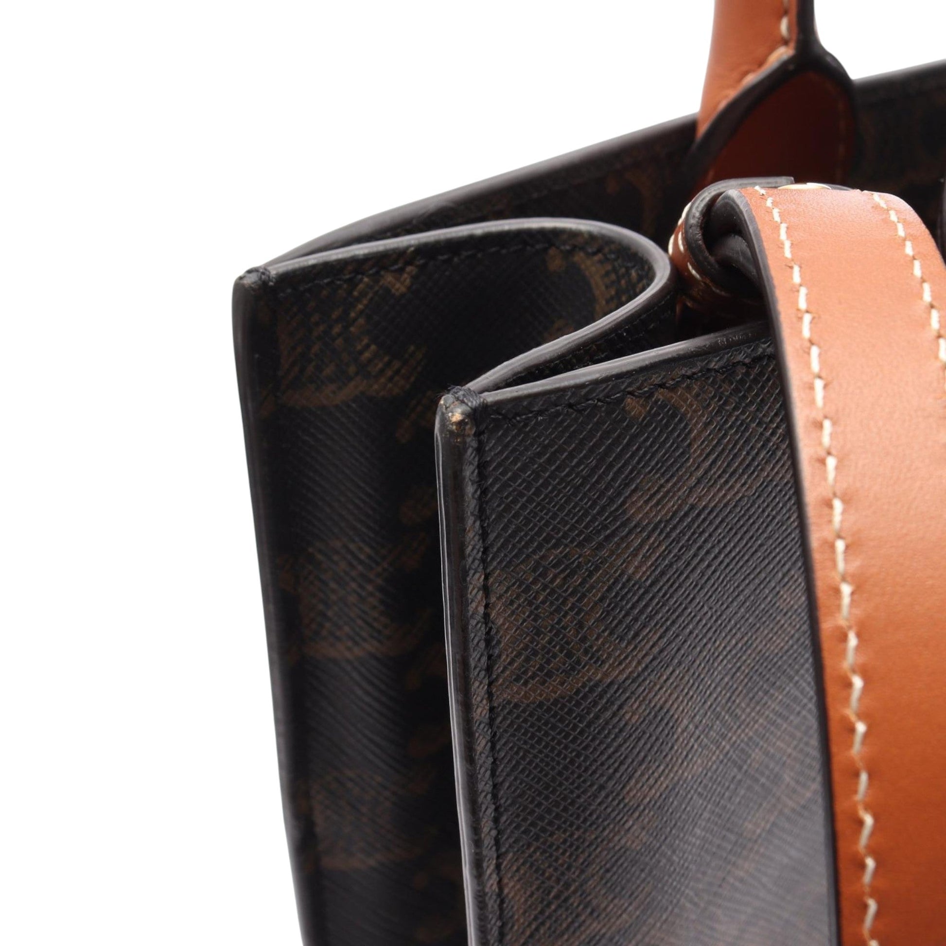 Celine Small Triomphe Coated Canvas Vertical Cabas Tote