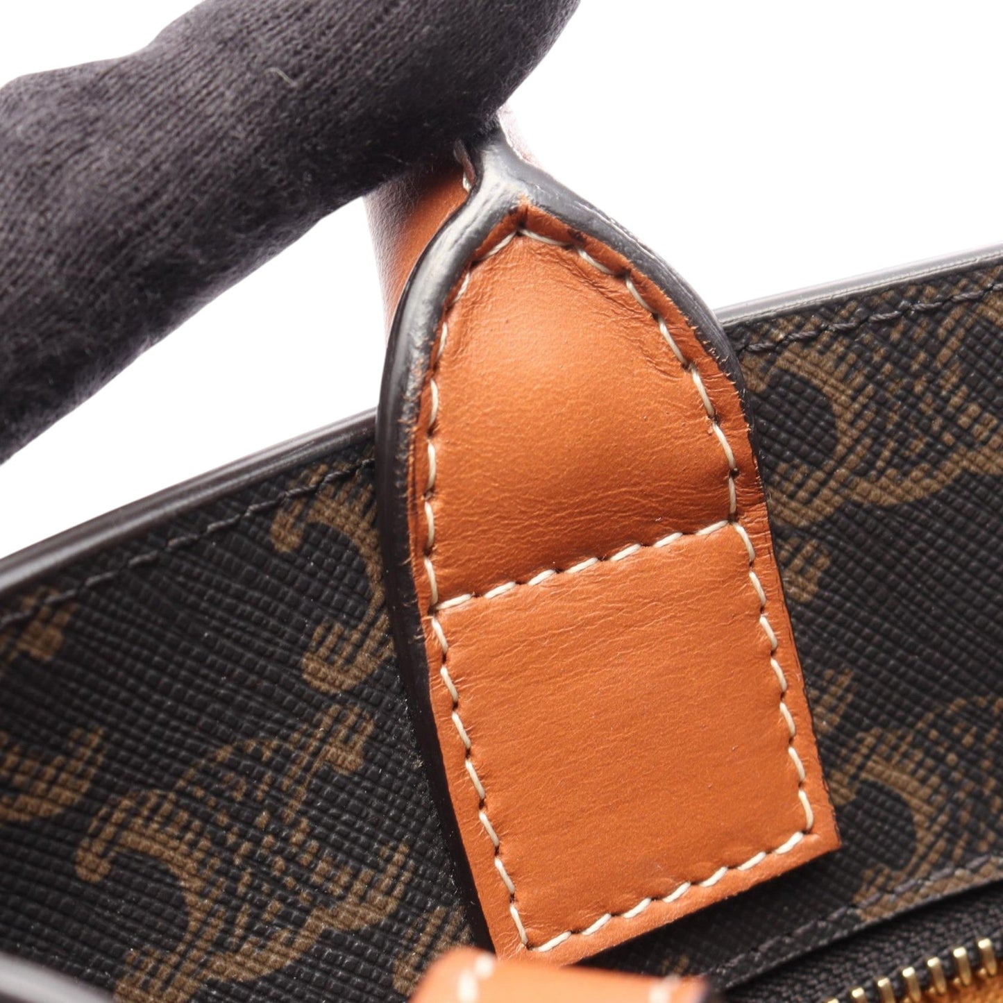 Celine Small Triomphe Coated Canvas Vertical Cabas Tote