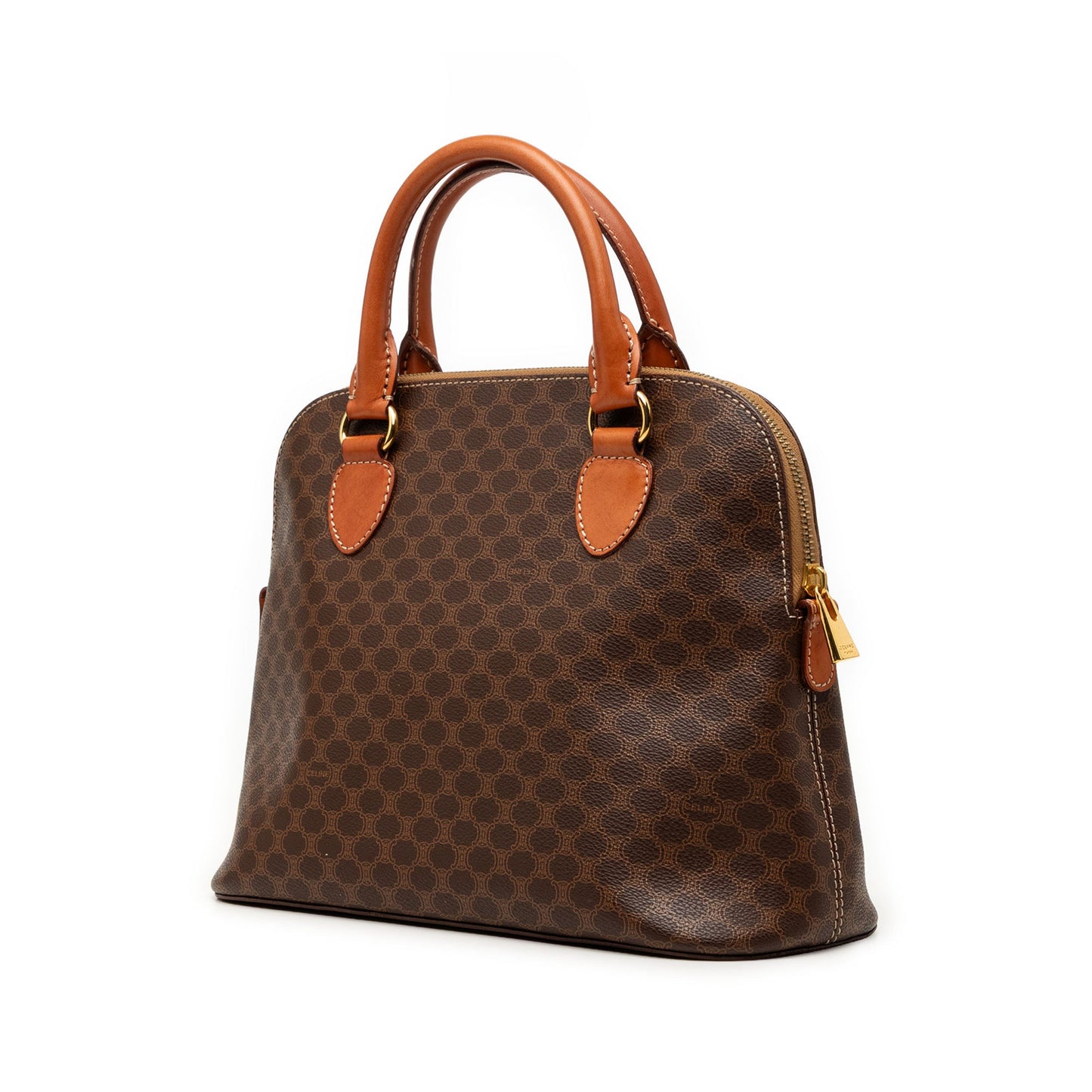 Celine Macadam Coated Canvas Dome Handbag