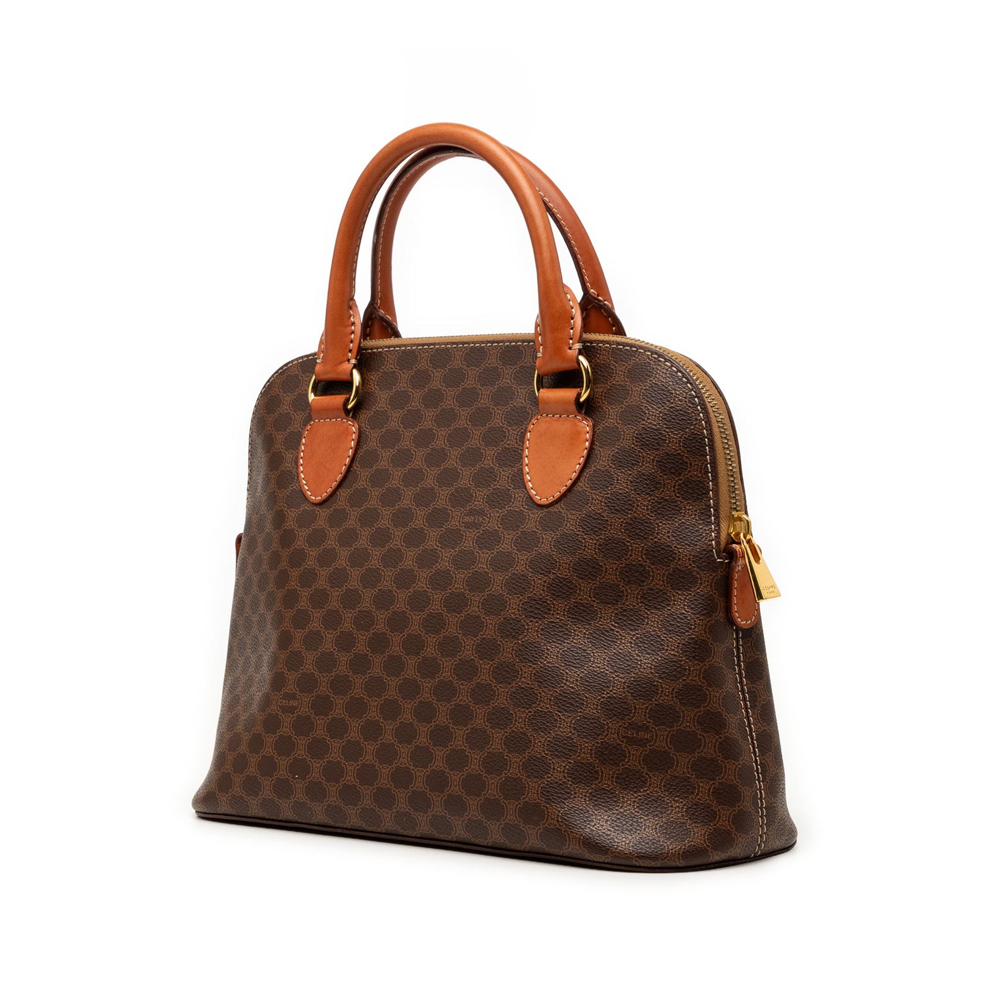 Celine Macadam Coated Canvas Dome Handbag
