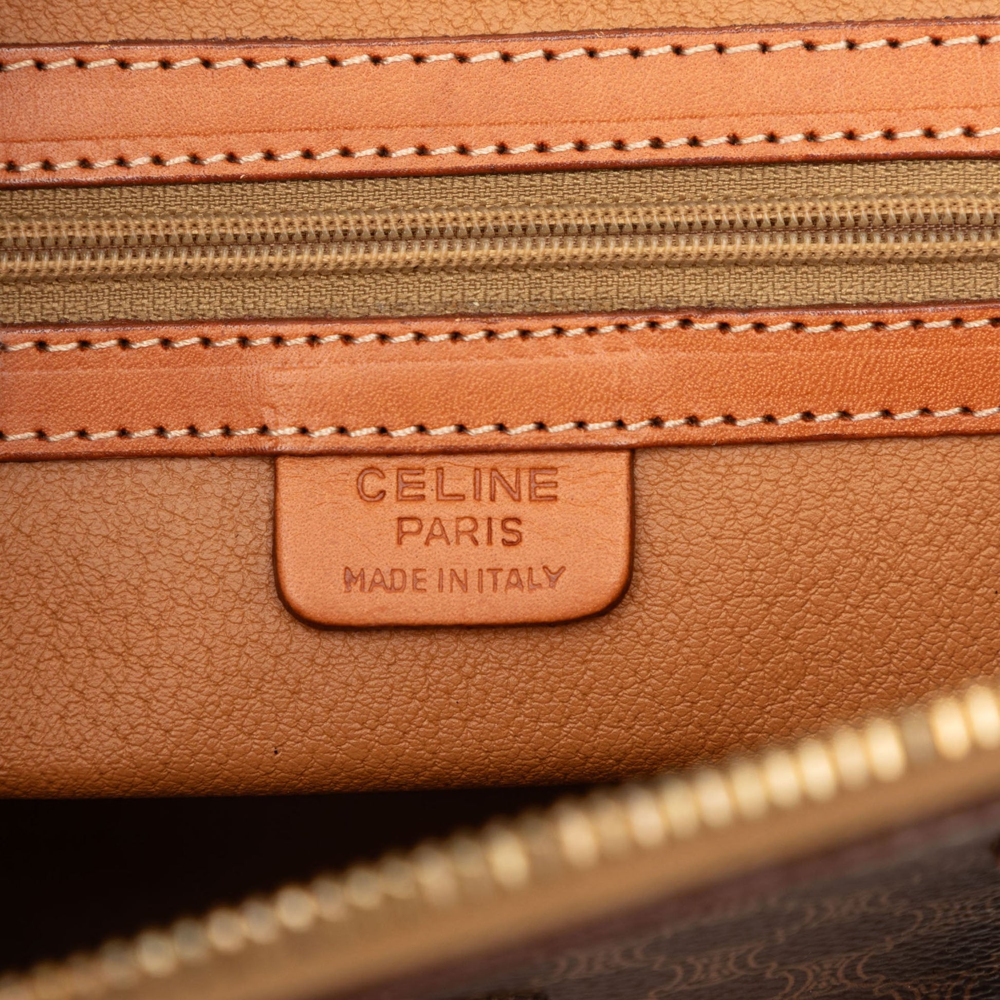 Celine Macadam Coated Canvas Dome Handbag