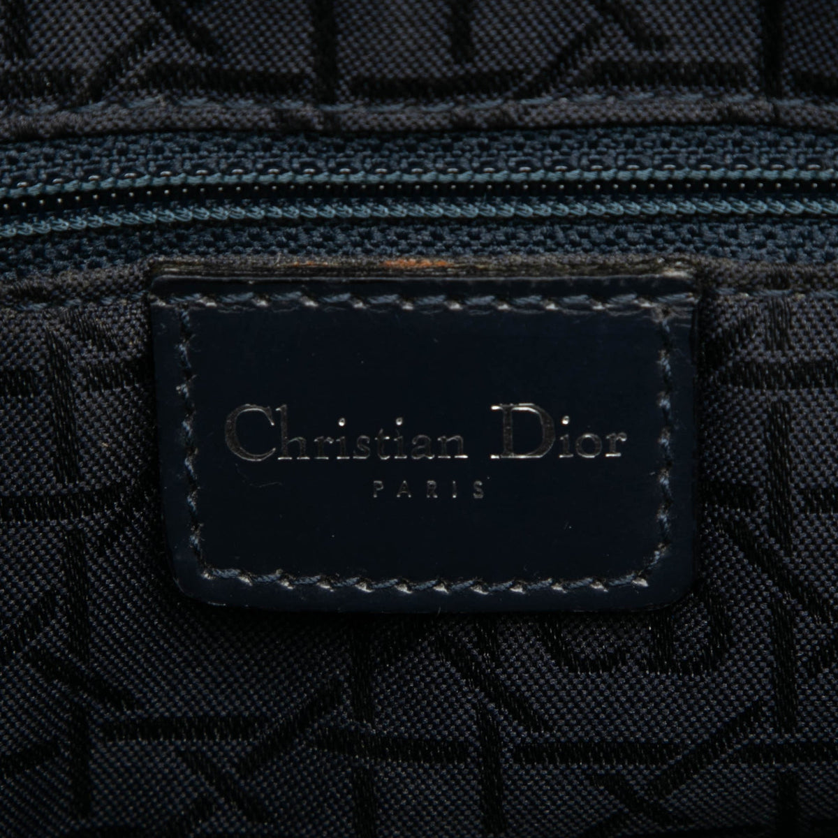 Dior Large Denim Cannage Acrylic Handles Lady Dior