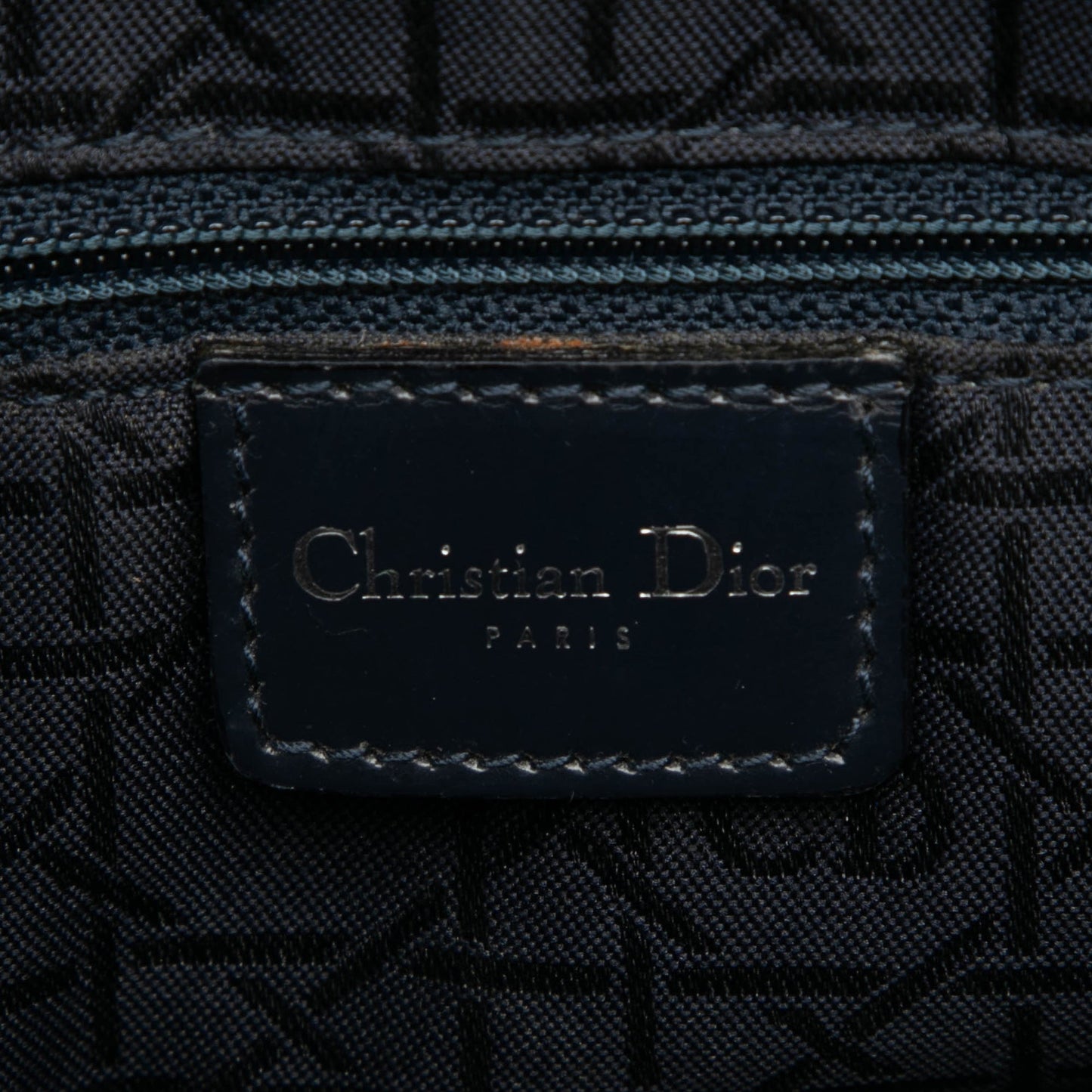 Dior Large Denim Cannage Acrylic Handles Lady Dior