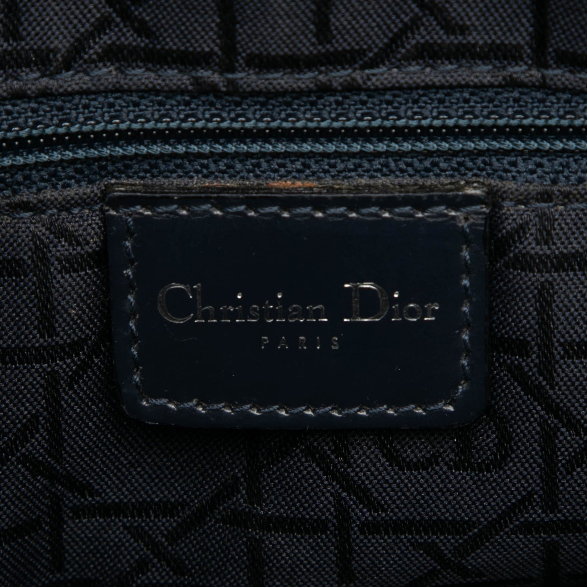 Dior Large Denim Cannage Acrylic Handles Lady Dior
