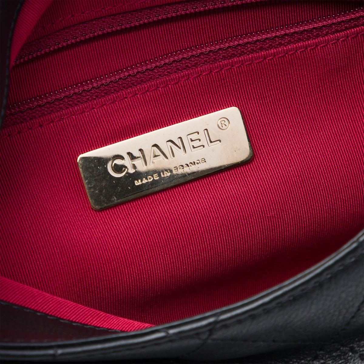 Chanel CC Quilted Calfskin Chain Around Saddle Flap