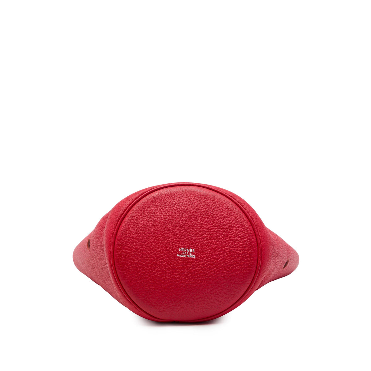 Hermès Clemence Mangeoire Bucket PM — Red