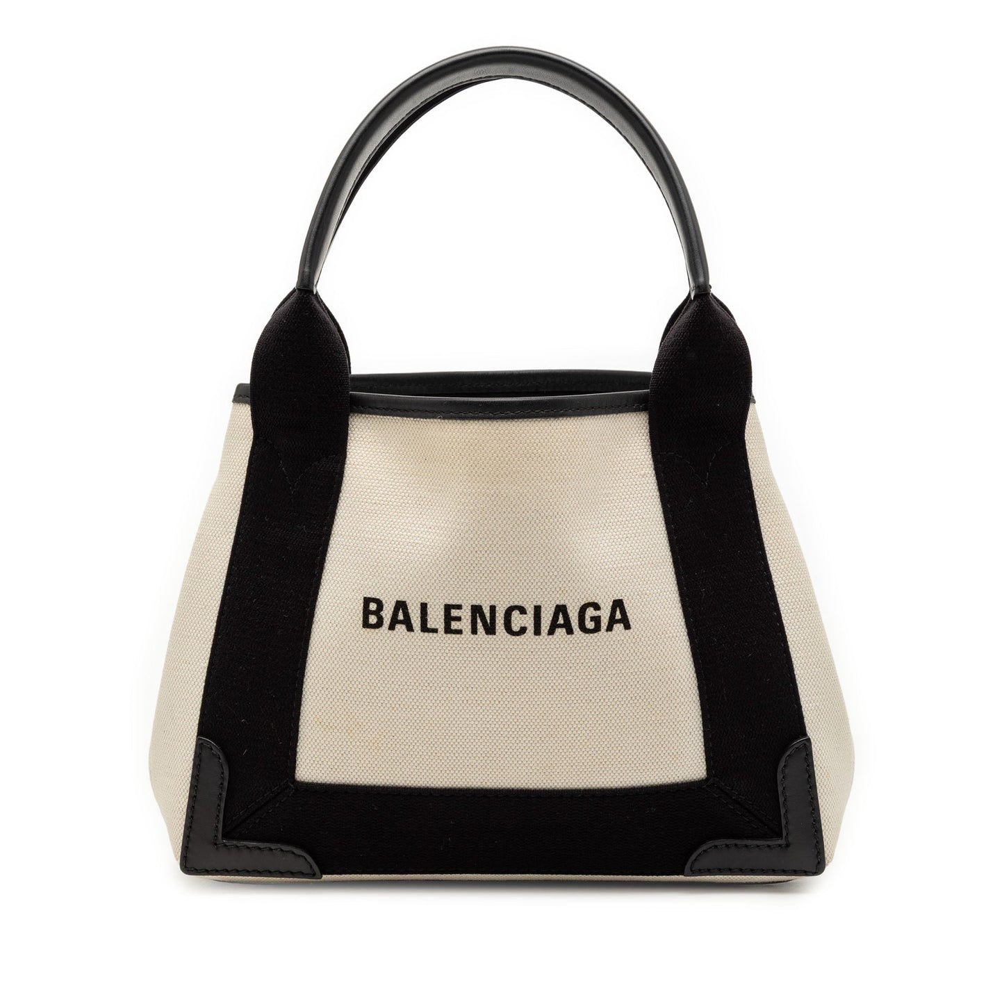 Balenciaga Canvas Navy Cabas XS
