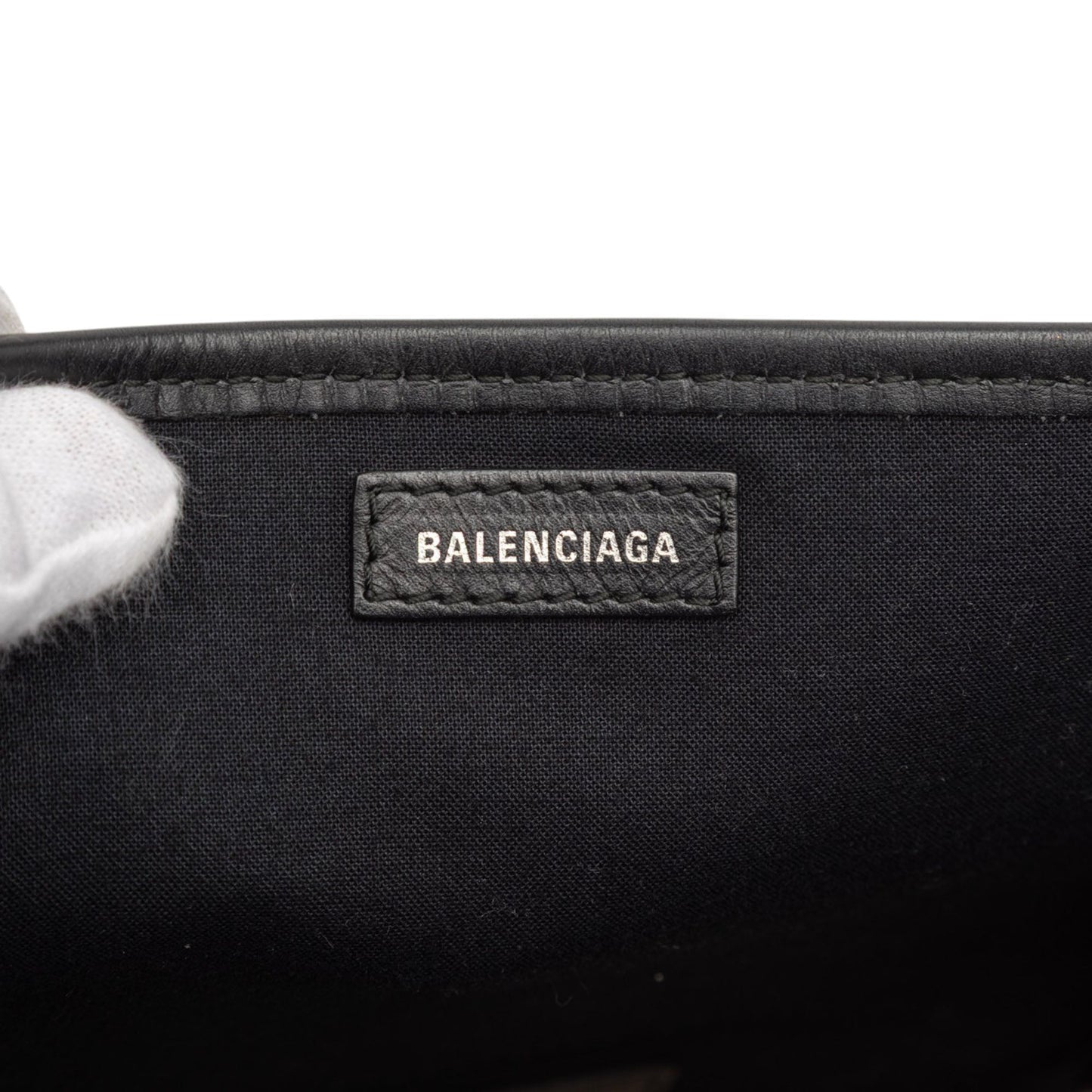 Balenciaga Canvas Navy Cabas XS
