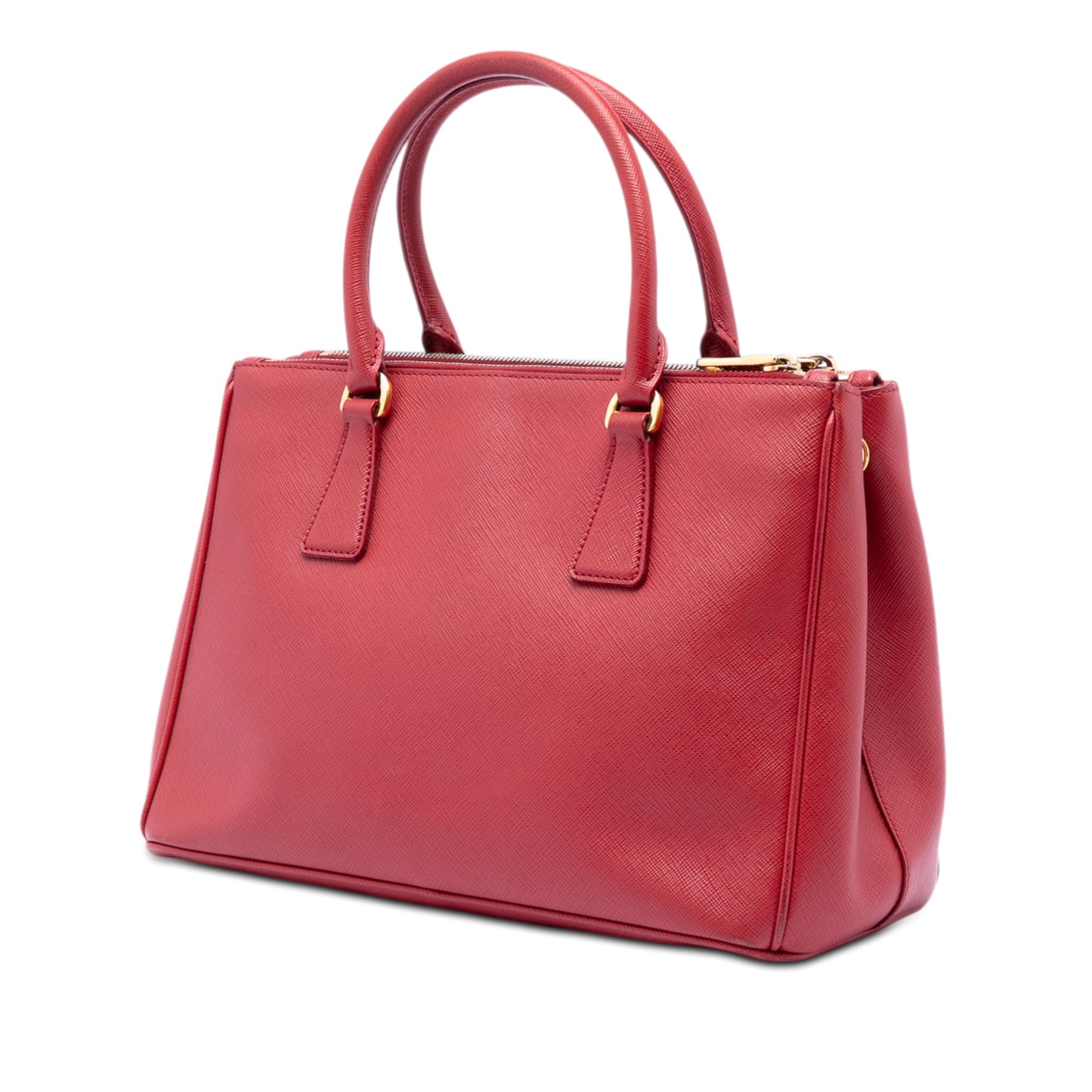 Prada Small Saffiano Lux Galleria Double Zip Satchel