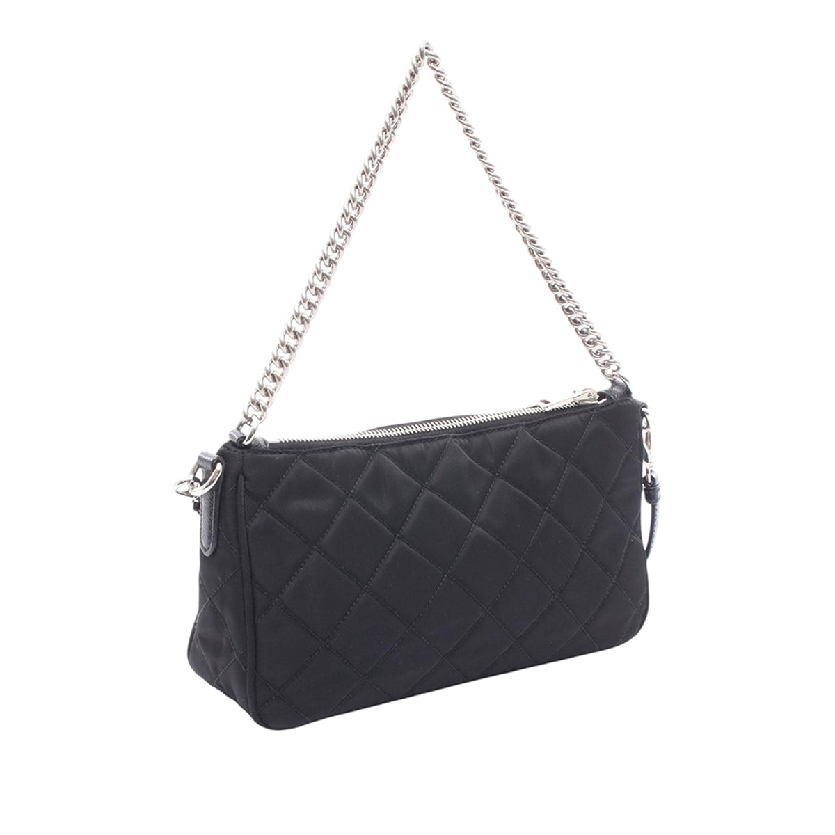 Prada Tessuto Quilted Chain Satchel