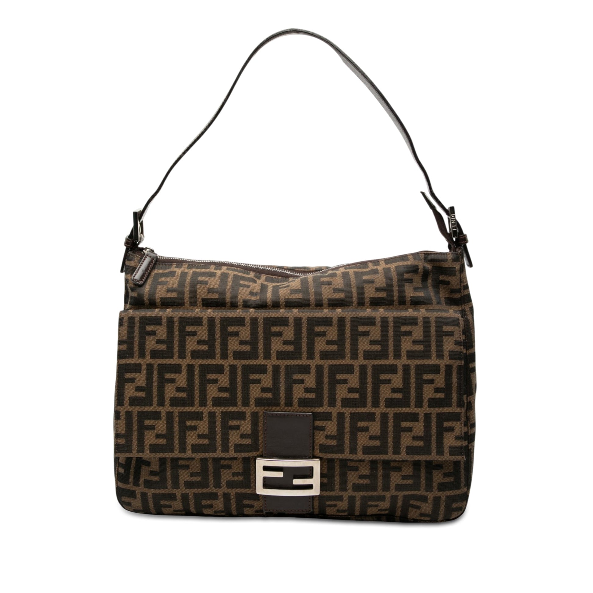 Fendi Zucca Canvas Shoulder Bag