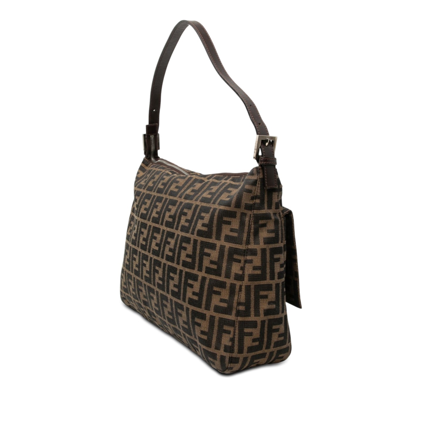 Fendi Zucca Canvas Shoulder Bag