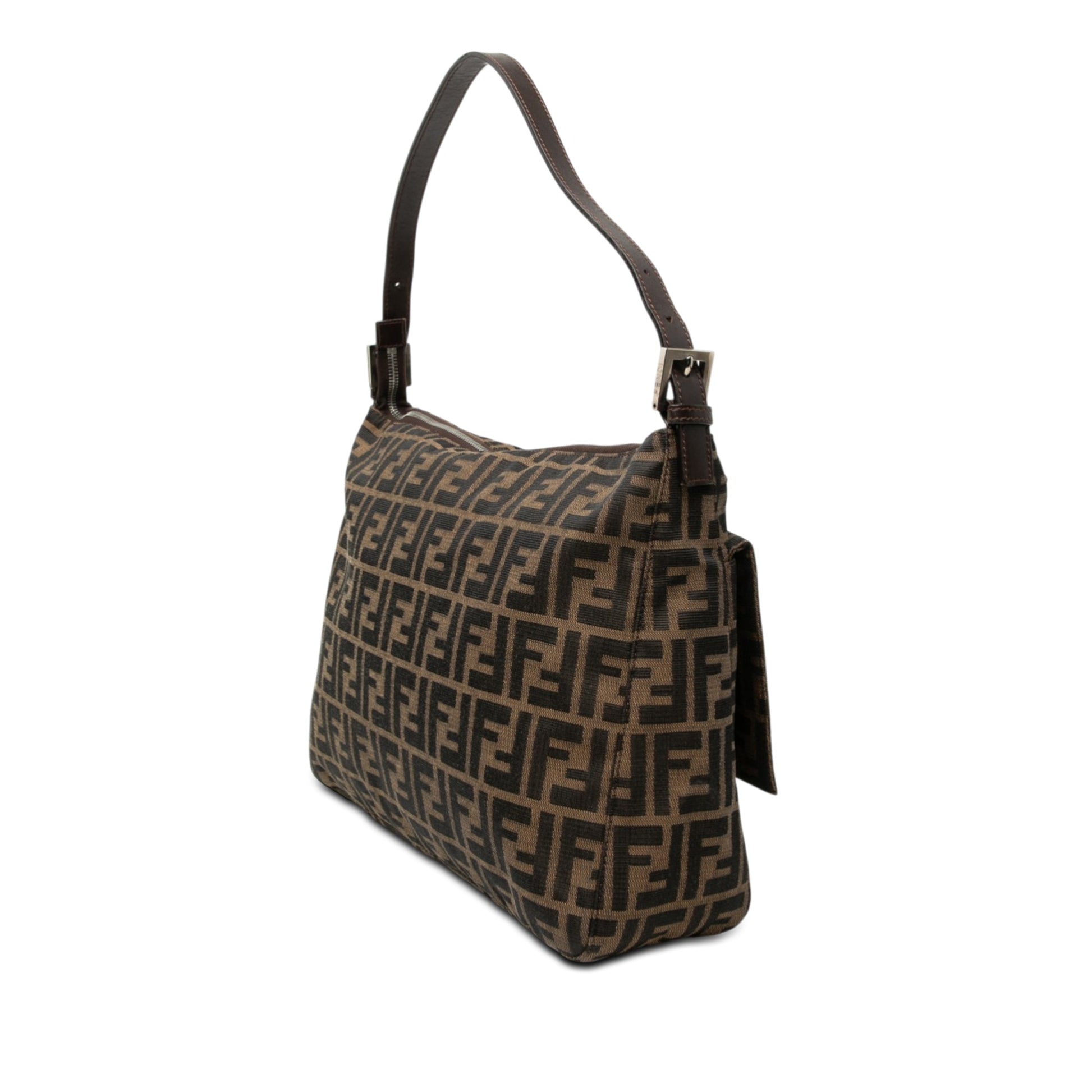 Fendi Zucca Canvas Shoulder Bag